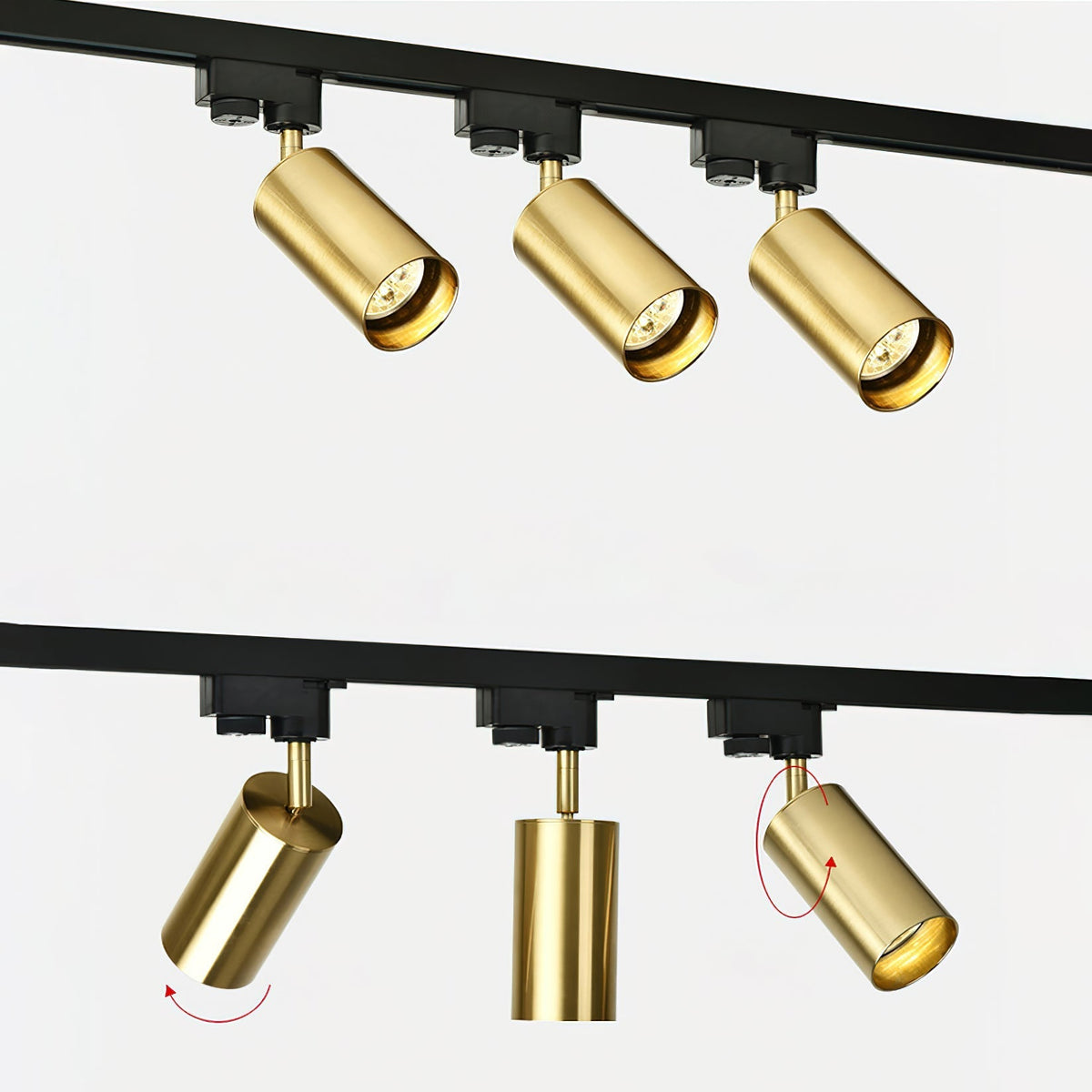 Bera Tracklight Gilded Cylindrical voor woonkamer