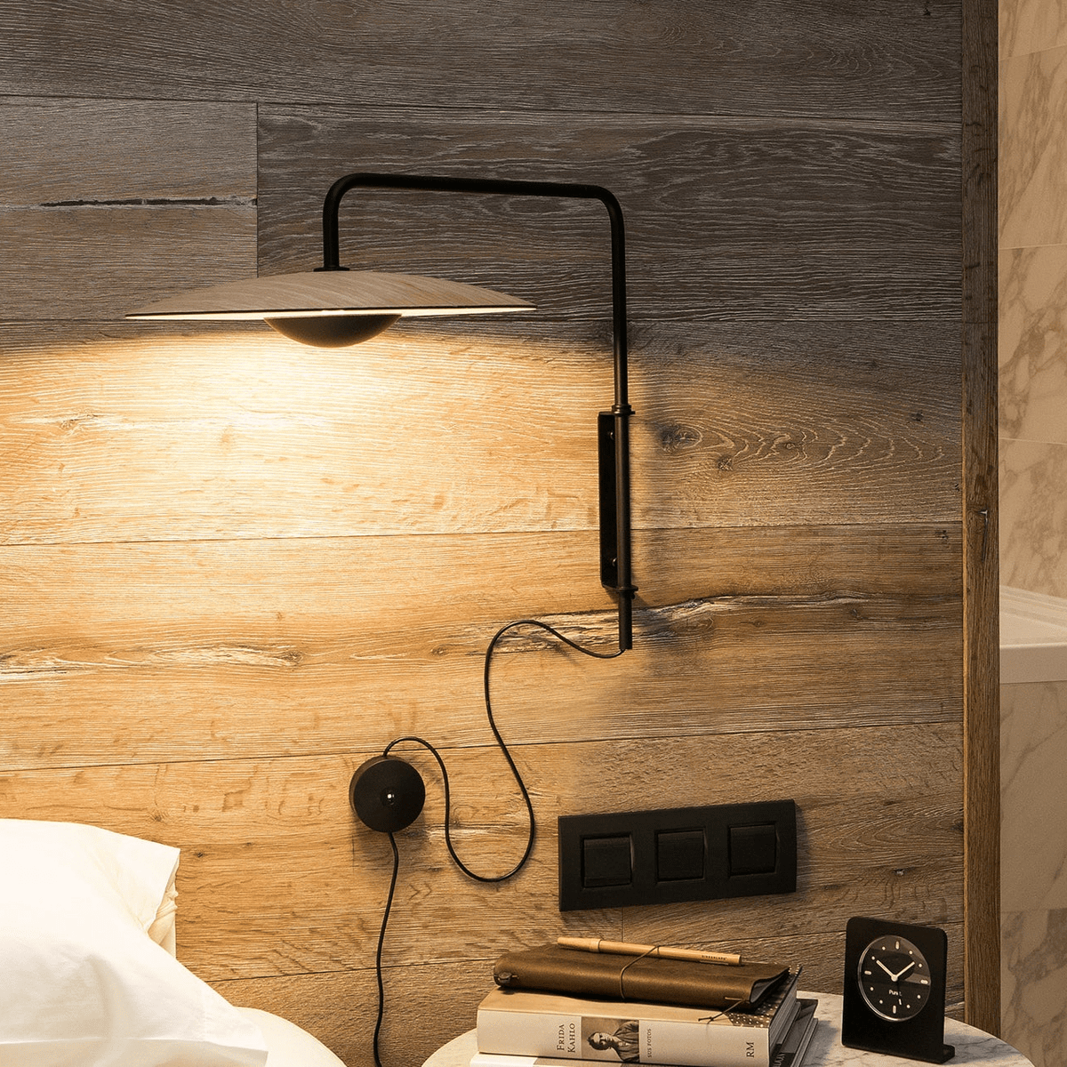 Abnormal klassiek Modern minimalistisch met stekker wandlamp