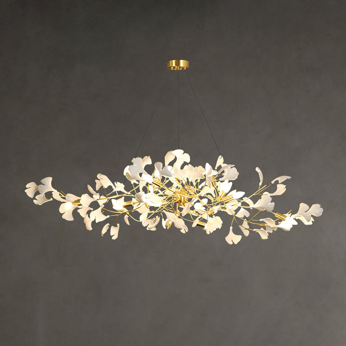 Dostix hanglamp Gingko keramische bladeren