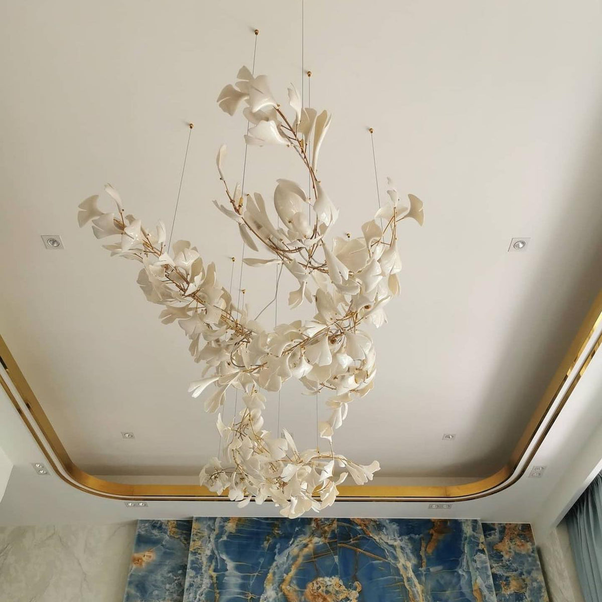 Ceroraine Kroonluchter Gingko A Porselein LED Modern