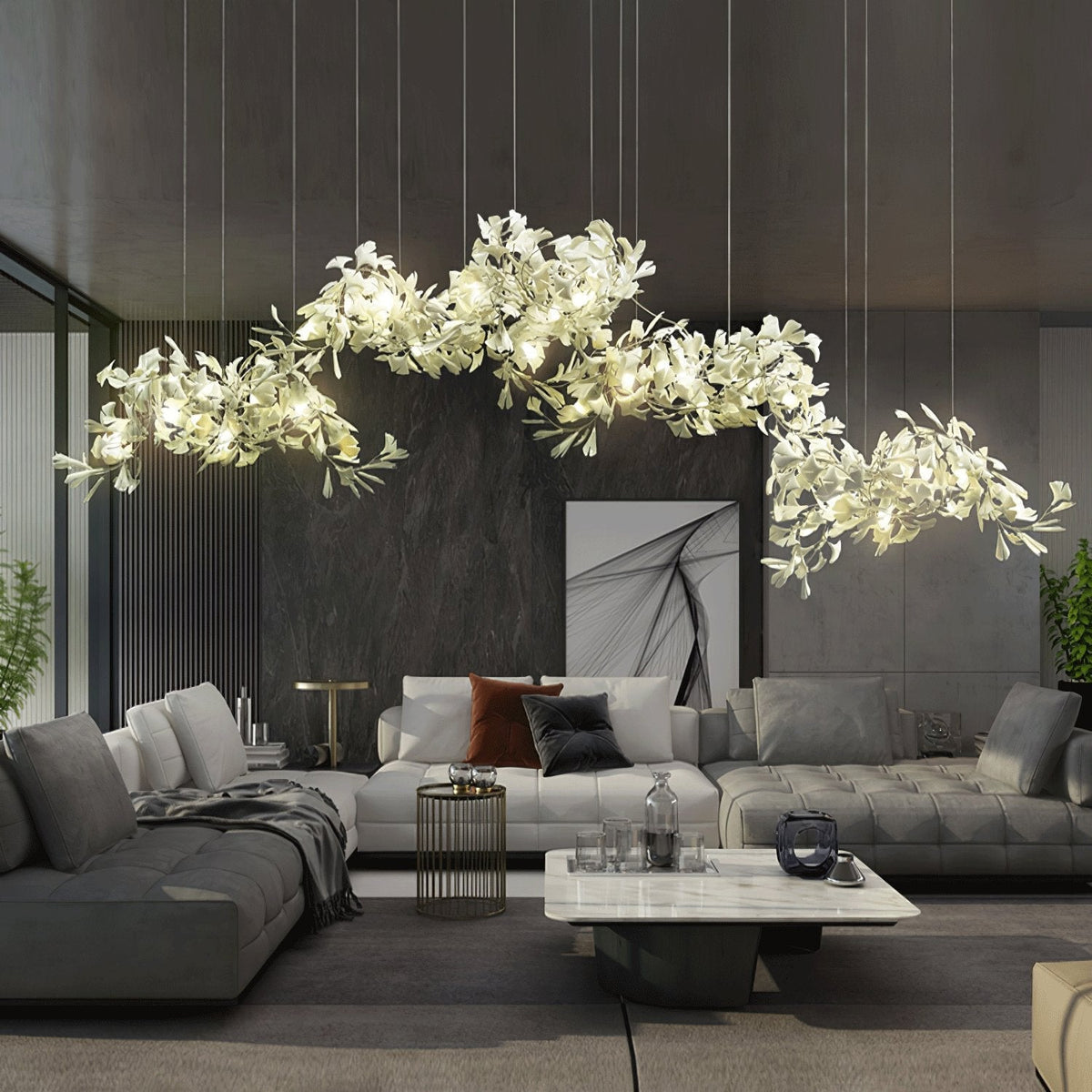 Ginkgo kroonluchter Cluster