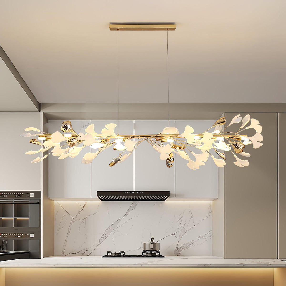 Vixu Postmodern luxe Gingko Ceramics Kroonluchter