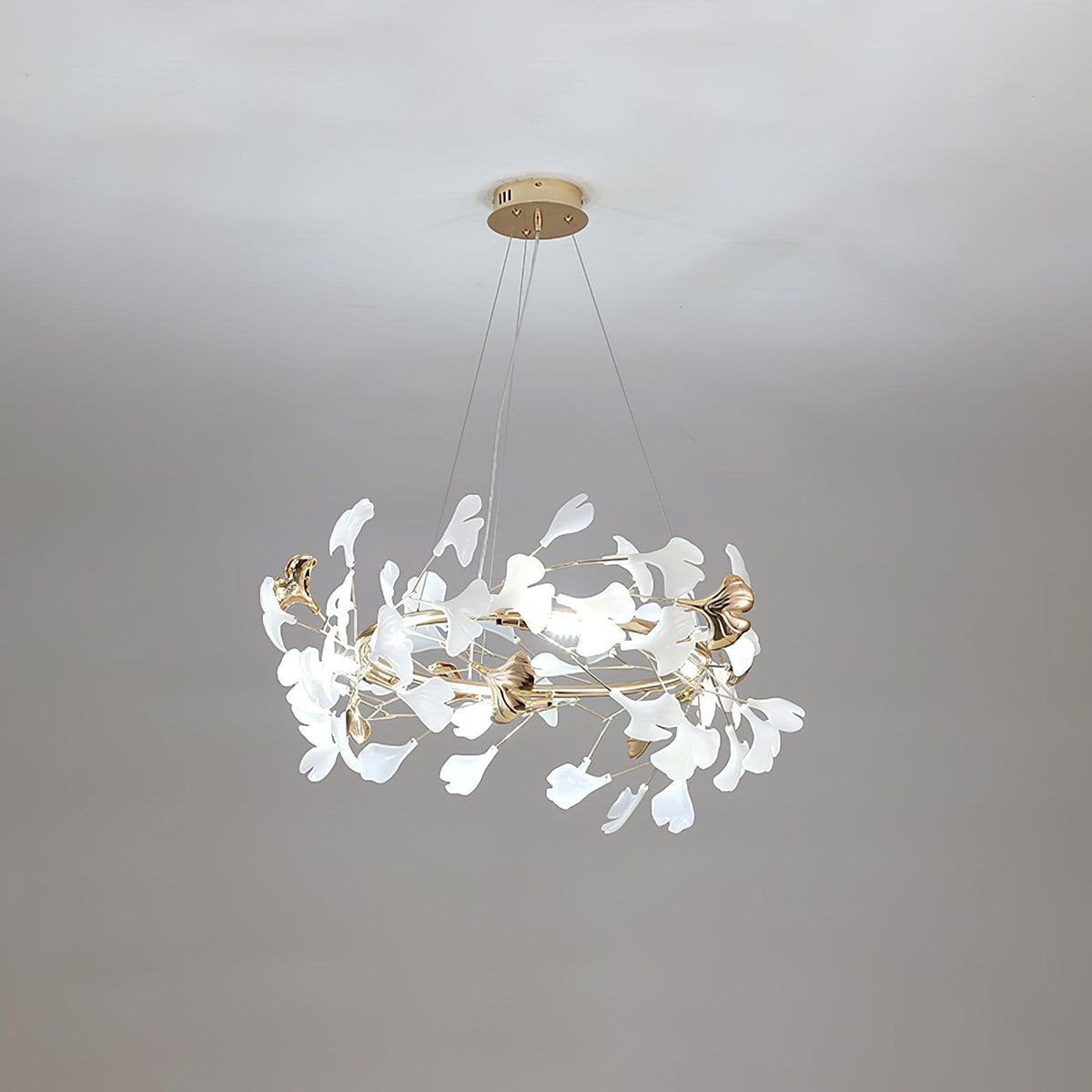 Vixu Postmodern luxe Gingko Ceramics Kroonluchter