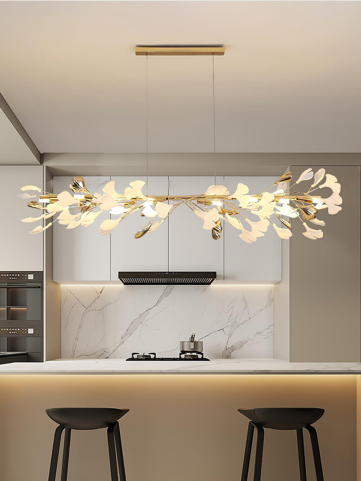 Vixu Postmodern luxe Gingko Ceramics Kroonluchter