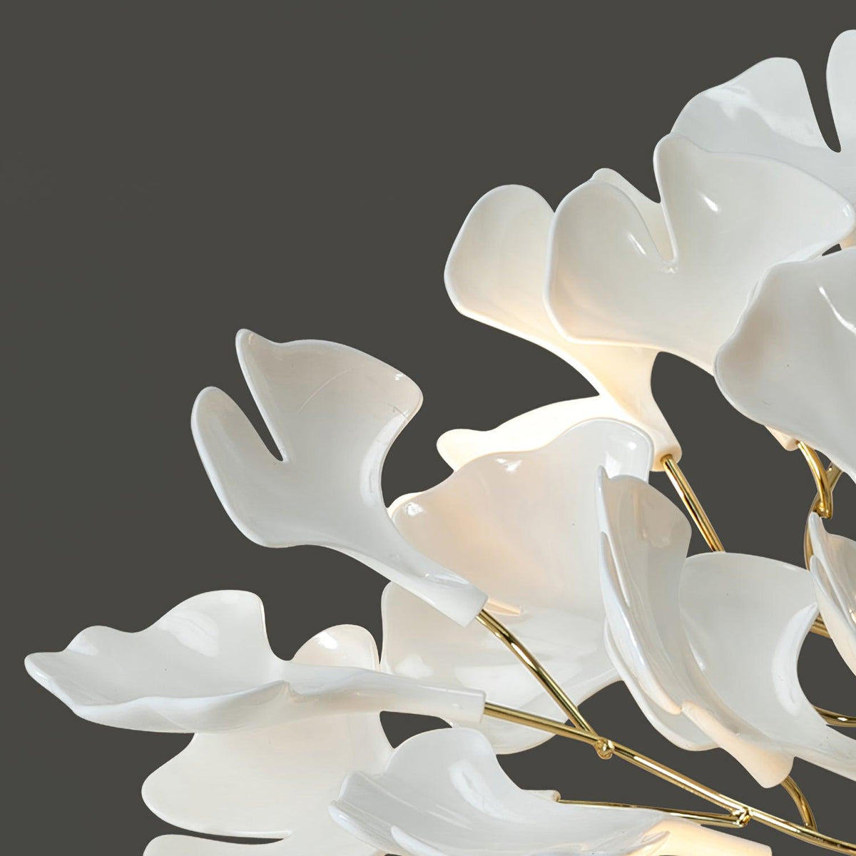 Callenne elegante plafondlamp met ginkgobladeren