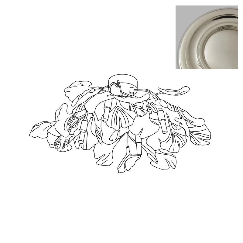 Callenne elegante plafondlamp met ginkgobladeren