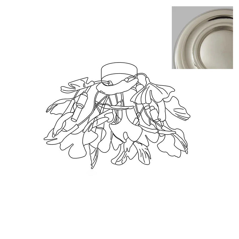 Callenne elegante plafondlamp met ginkgobladeren