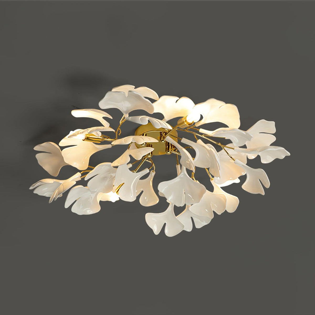 Callenne elegante plafondlamp met ginkgobladeren