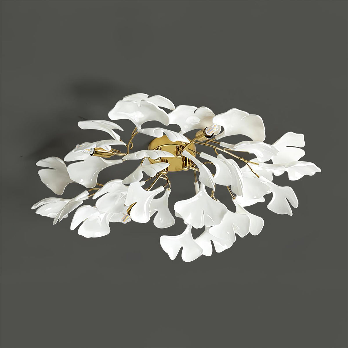 Callenne elegante plafondlamp met ginkgobladeren