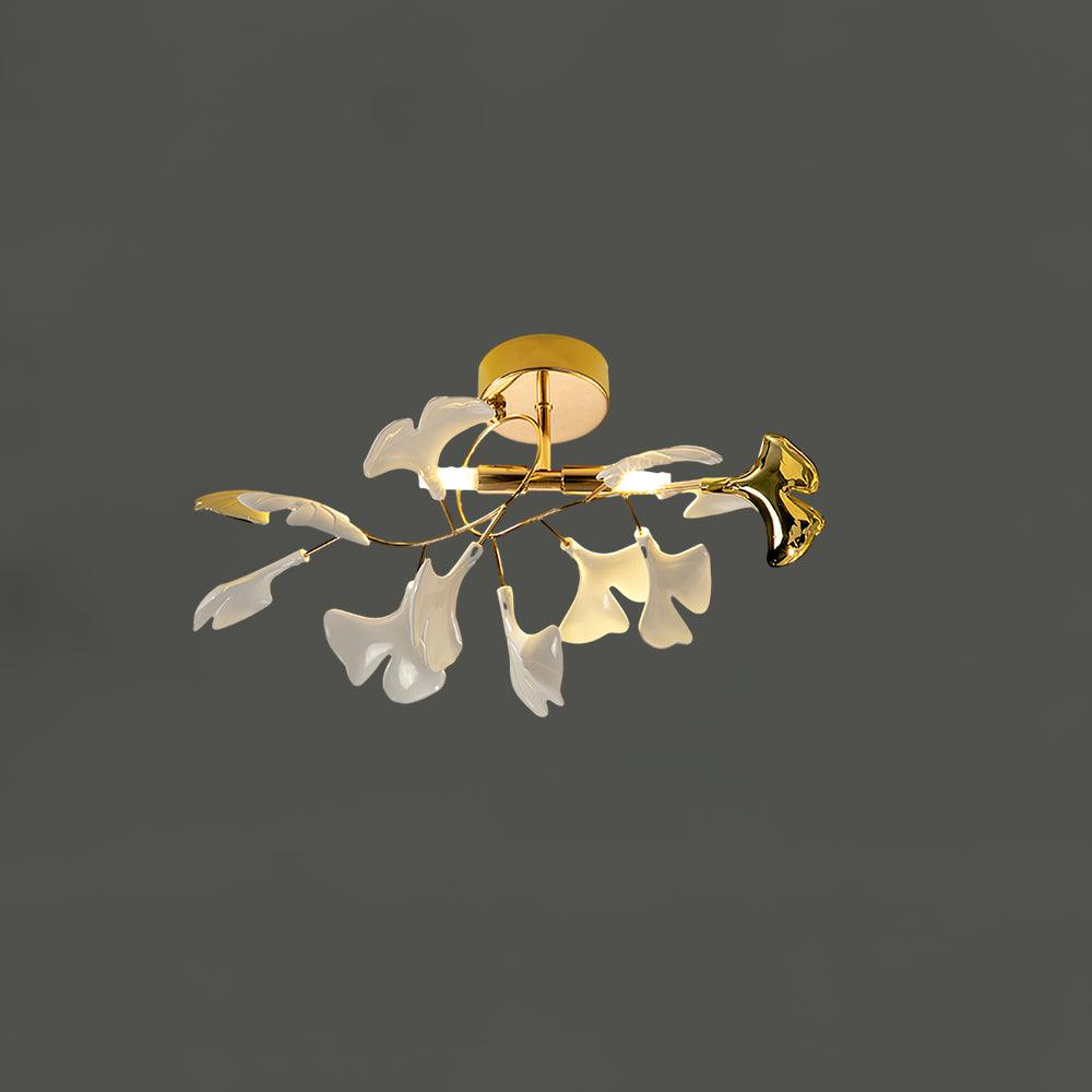 Callenne elegante plafondlamp met ginkgobladeren
