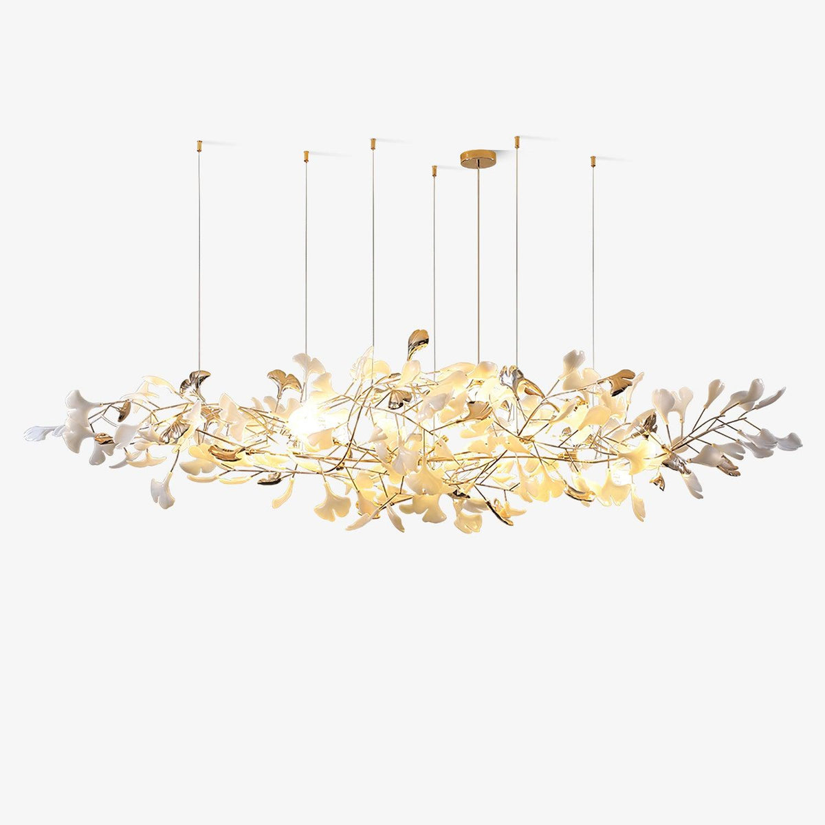Sovell Postmodern luxe Ginkgo Cloud Ceramics Kroonluchter