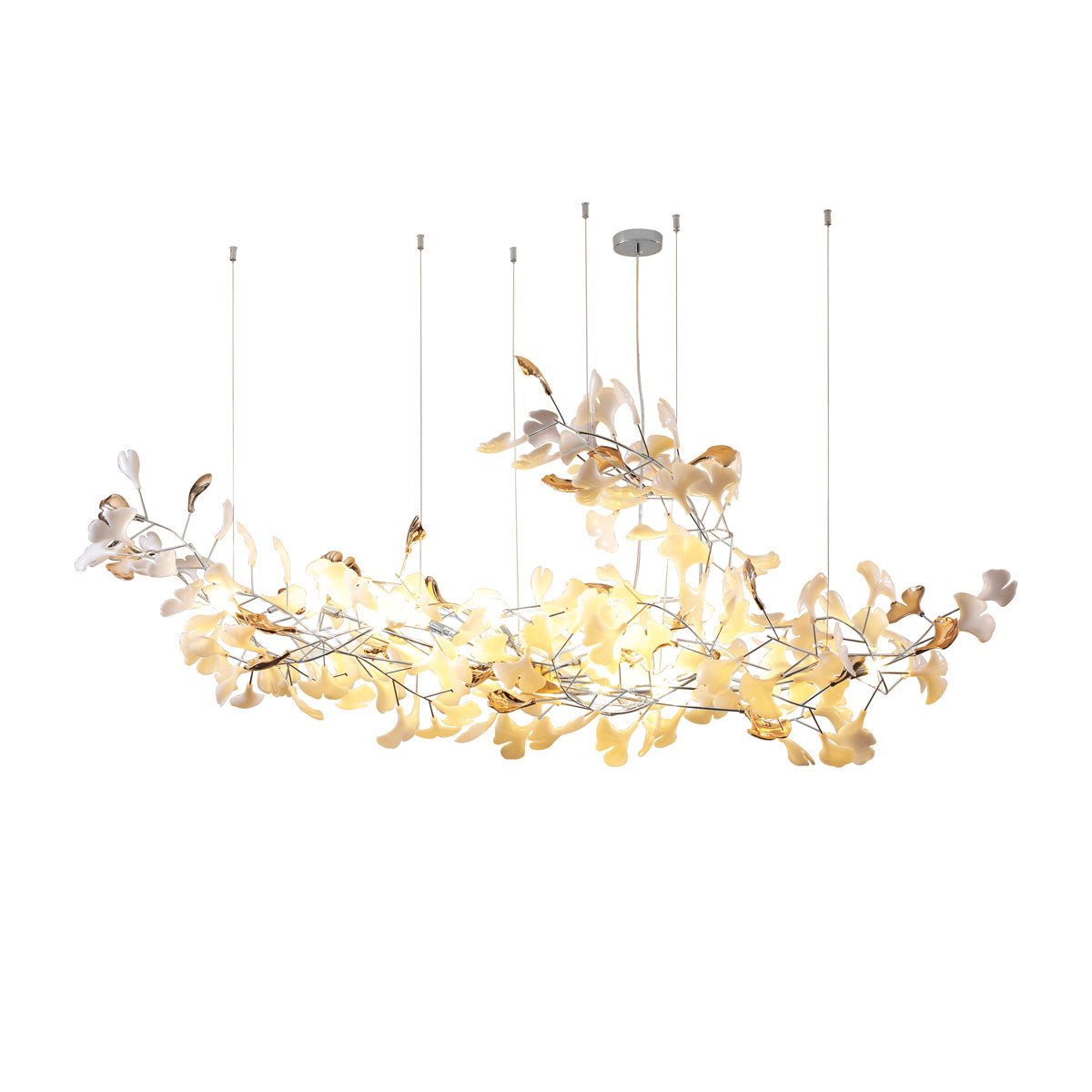 Sovell Postmodern luxe Ginkgo Cloud Ceramics Kroonluchter