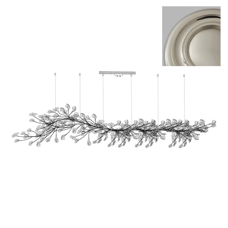 Calix Kroonluchter Frame Keramisch Gingko Bladkap Wit Goud Modern
