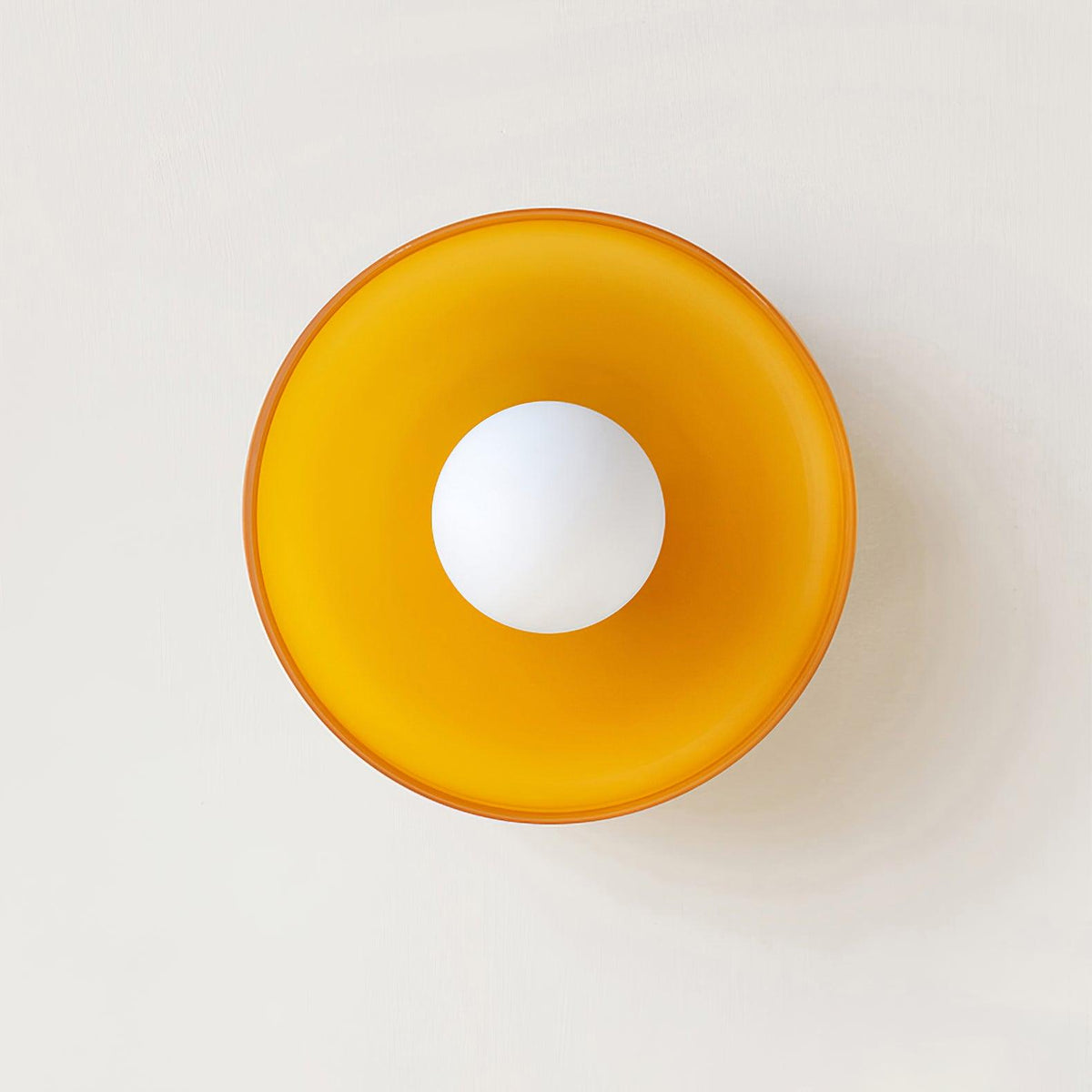 Diroxen plafondlamp oranje ring speels sculpturaal