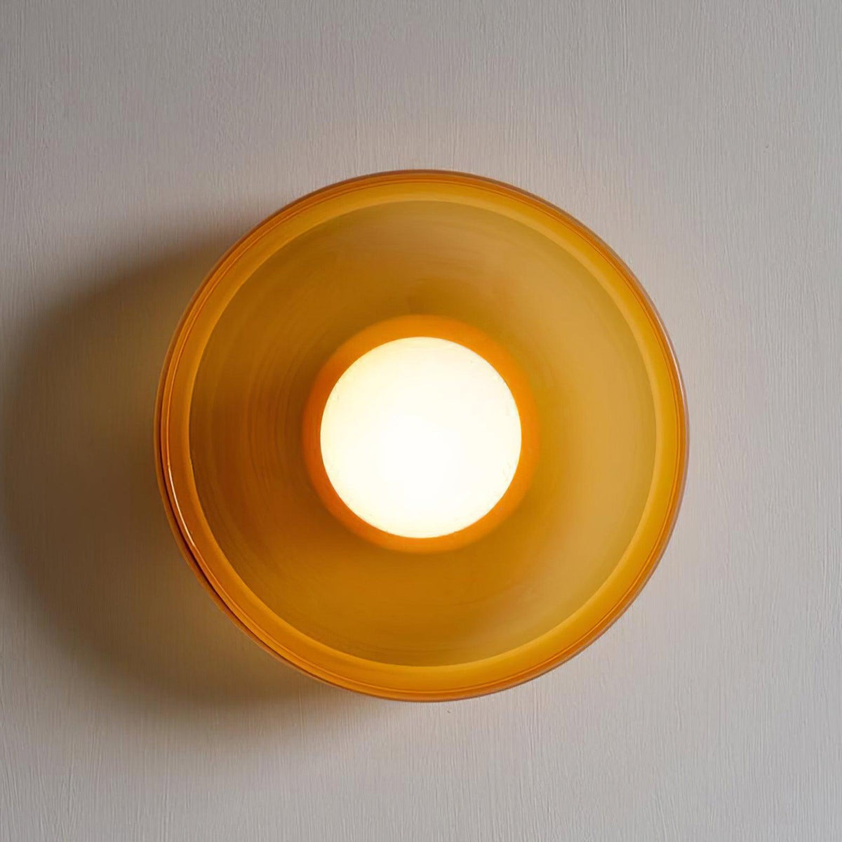 Diroxen plafondlamp oranje ring speels sculpturaal