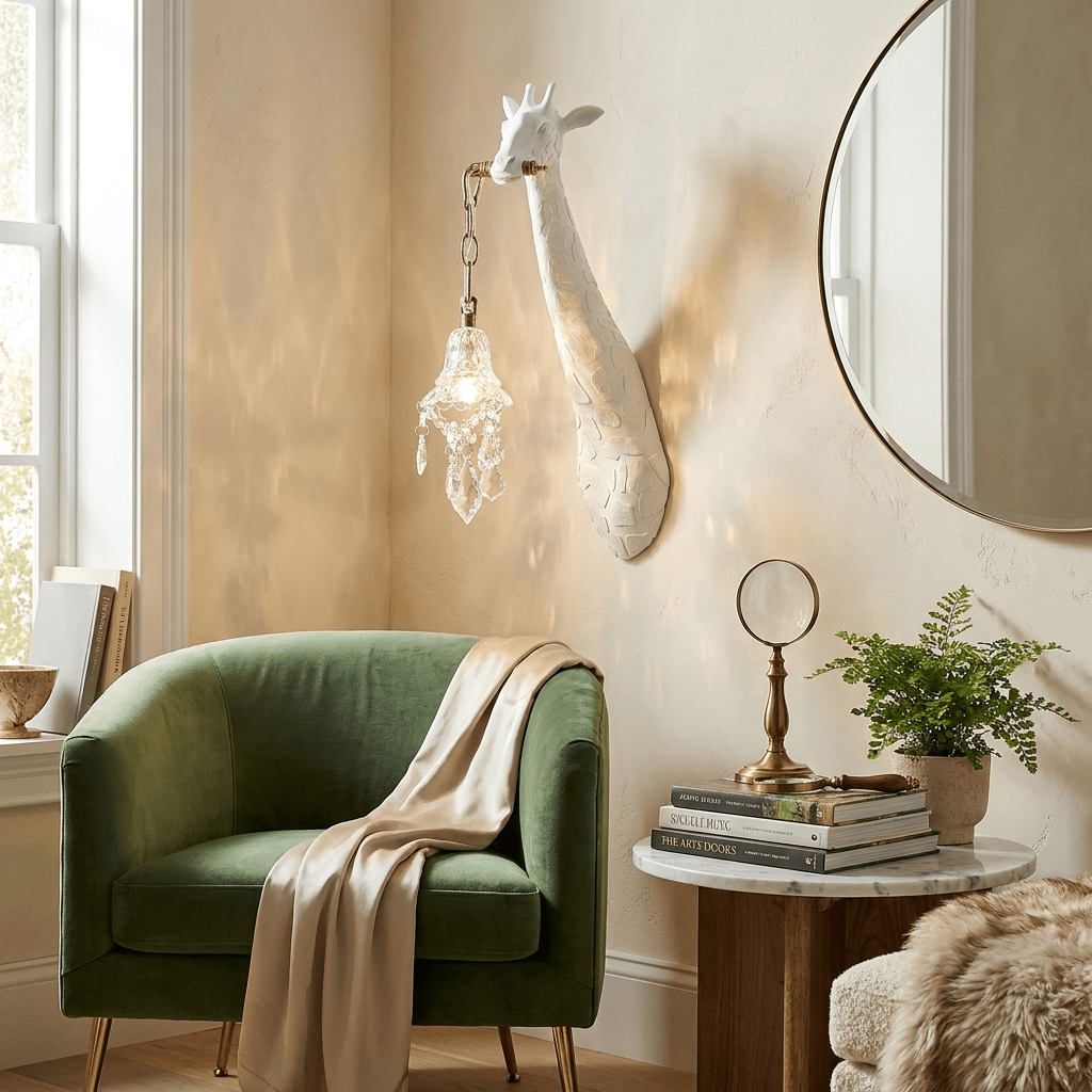 Giselle Giraffe Kristallen wandlamp