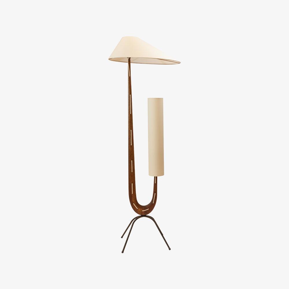Novael vloerlamp van stof in Scandinavische stijl