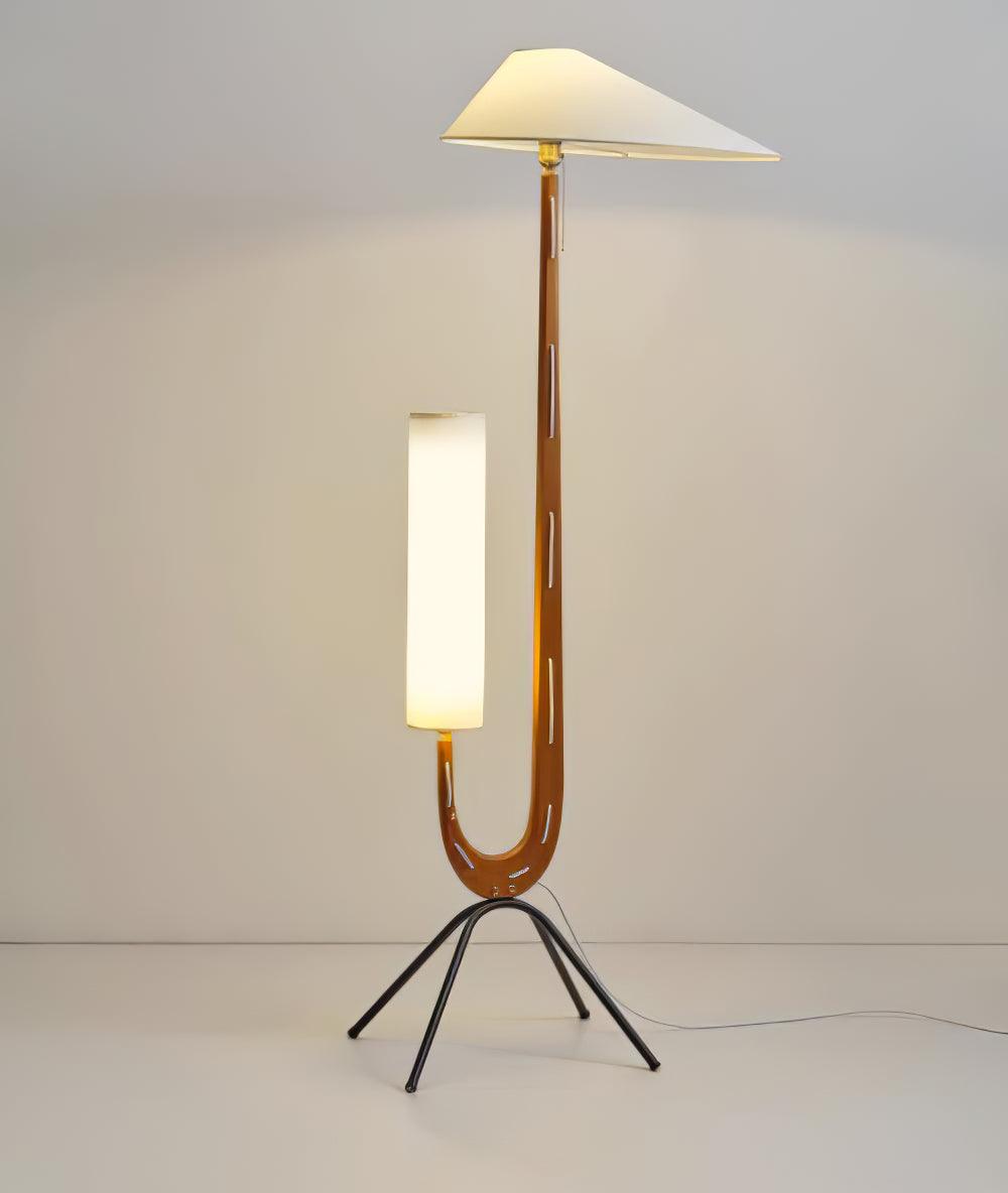 Novael vloerlamp van stof in Scandinavische stijl