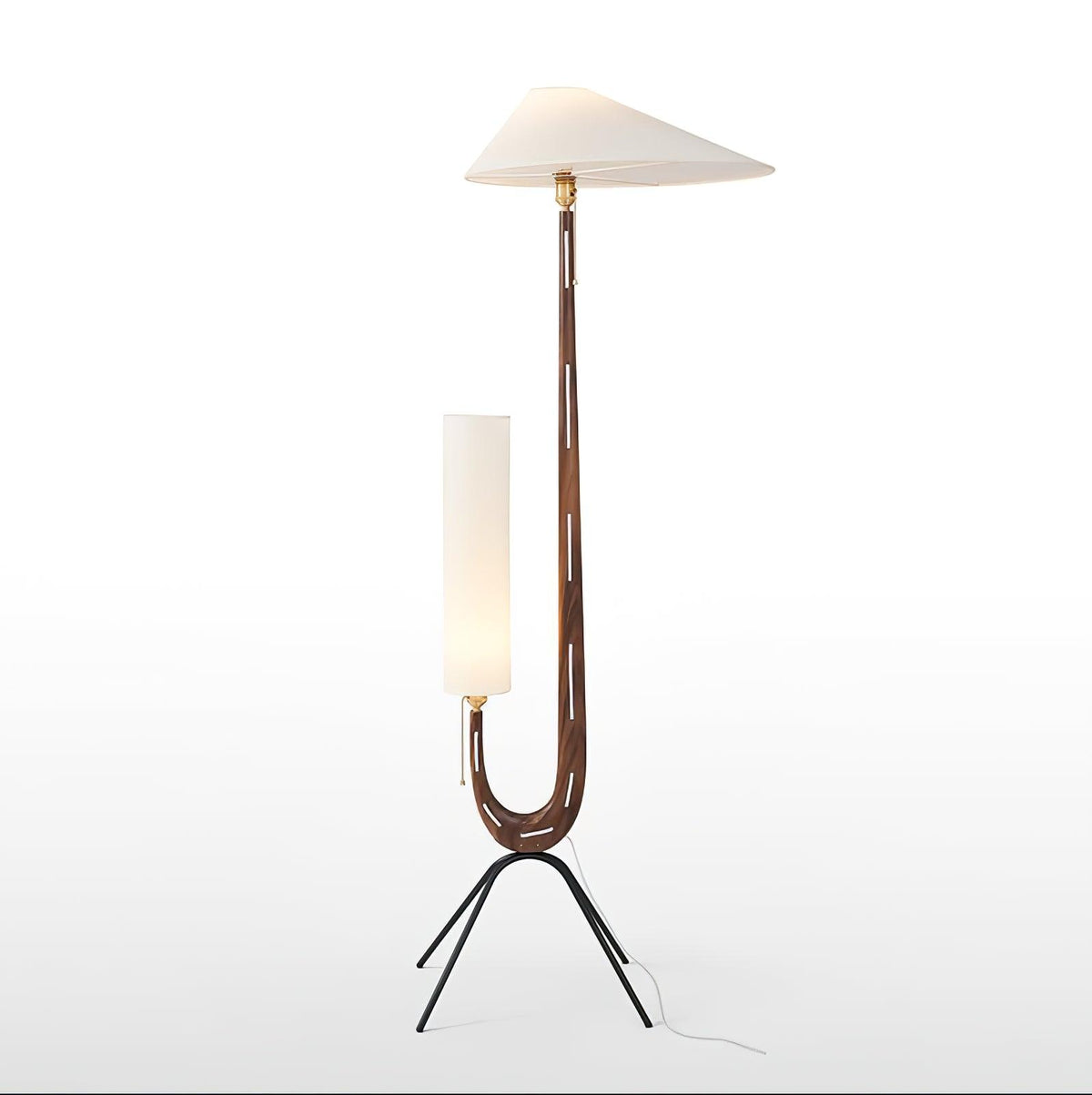 Novael vloerlamp van stof in Scandinavische stijl