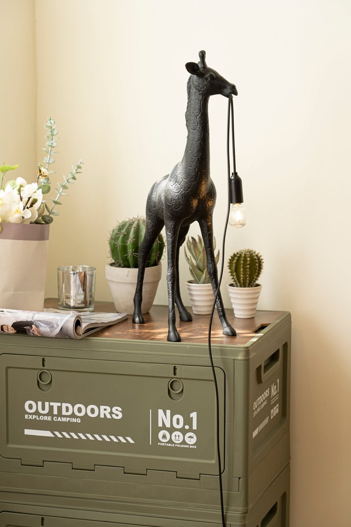 Fexl Luxe giraffesculptuur vloerlamp