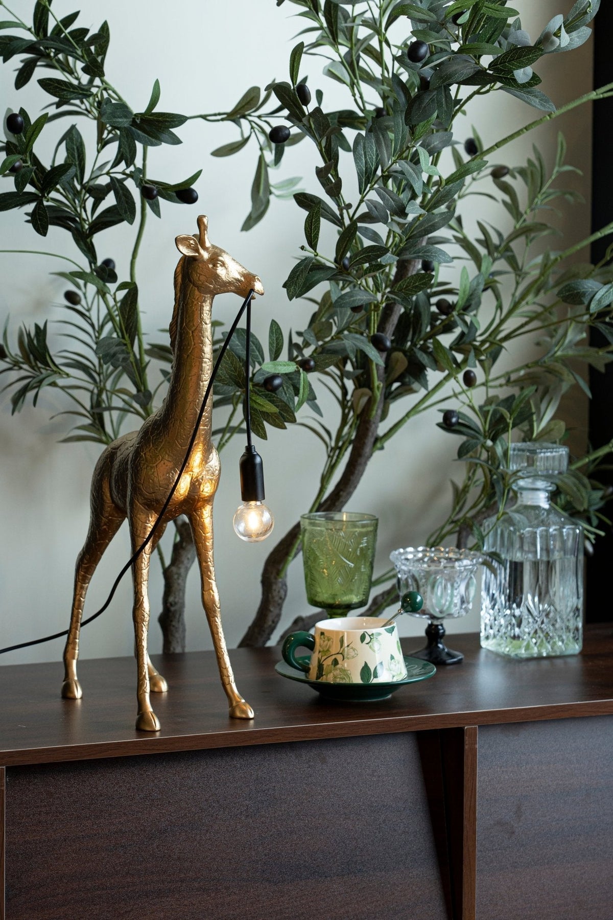 Fexl Luxe giraffesculptuur vloerlamp