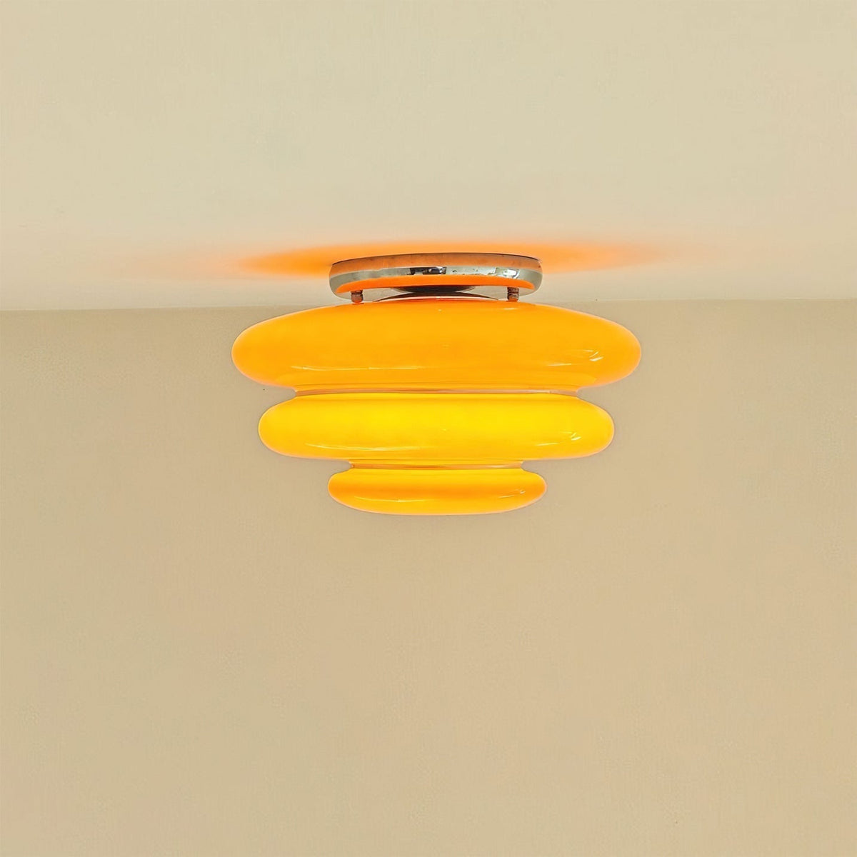 Miroel oranje plafondlamp