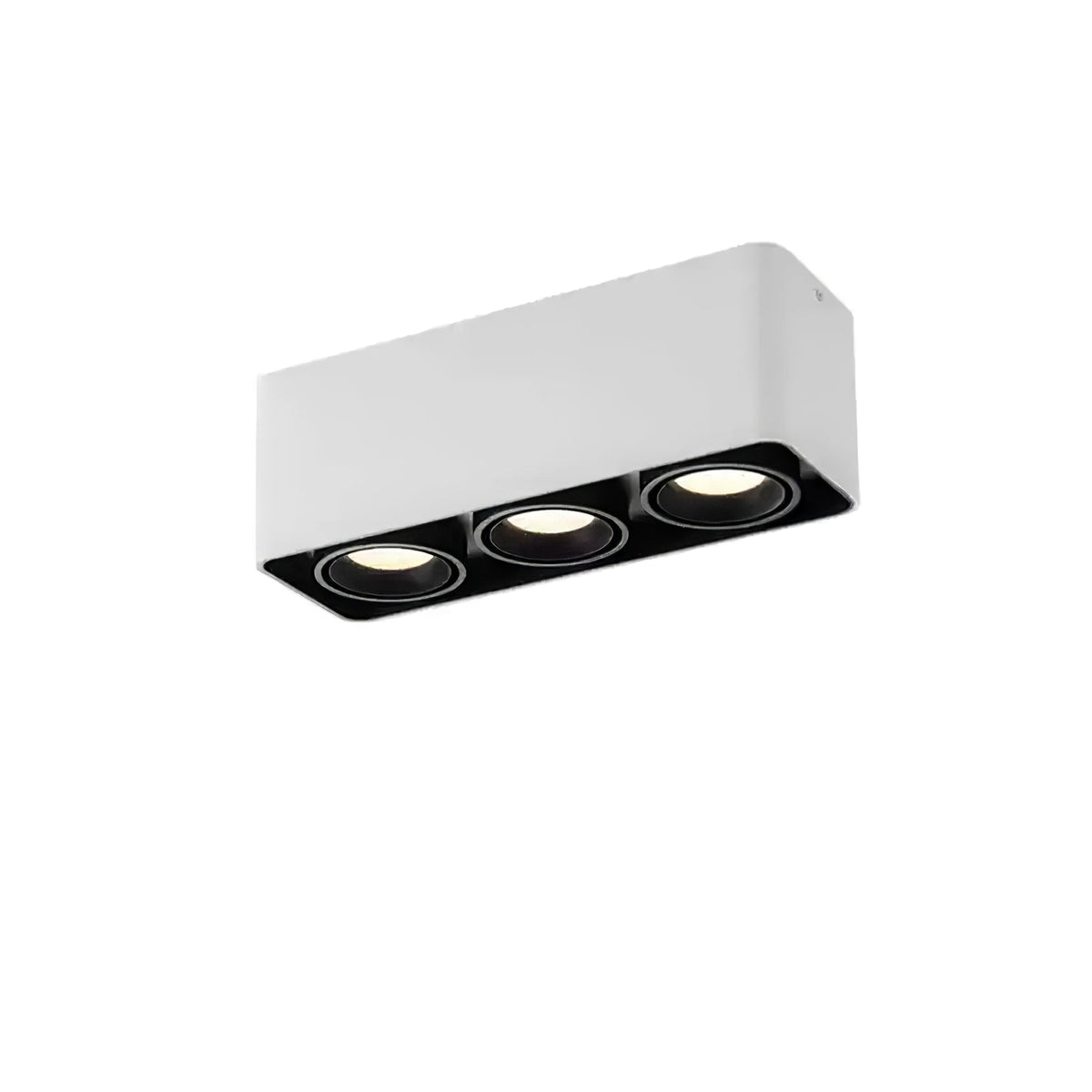 Devely Spotlight Vlakke Plafondmontage Dubbele LED Hoekige Minimalistische