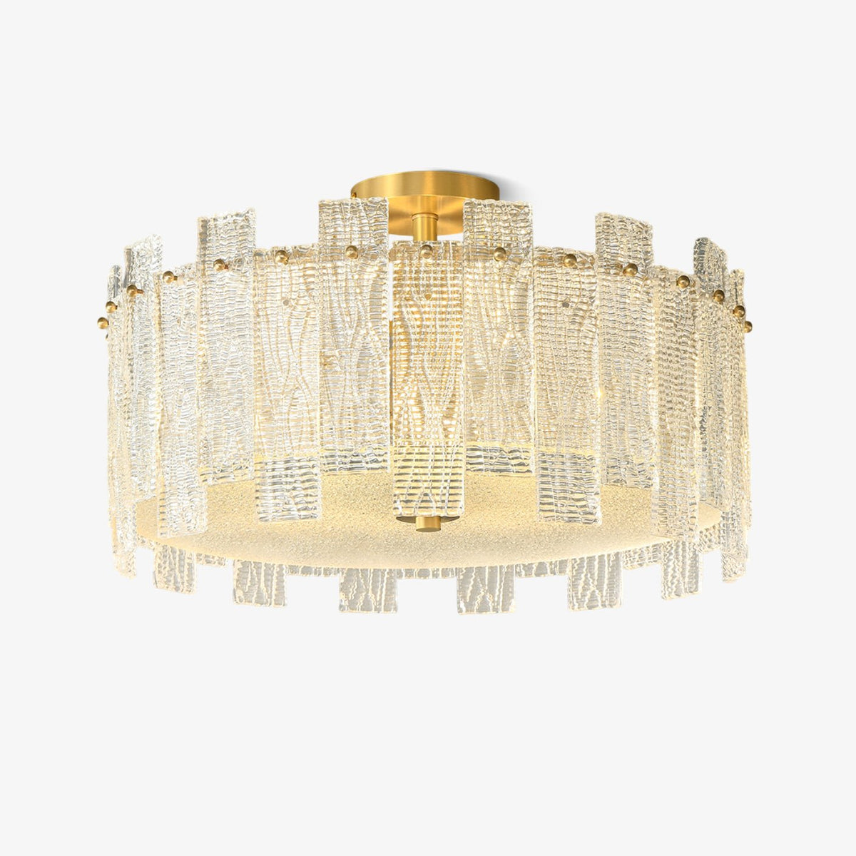 Symiror Postmodern Luxe messing glas plafondlamp