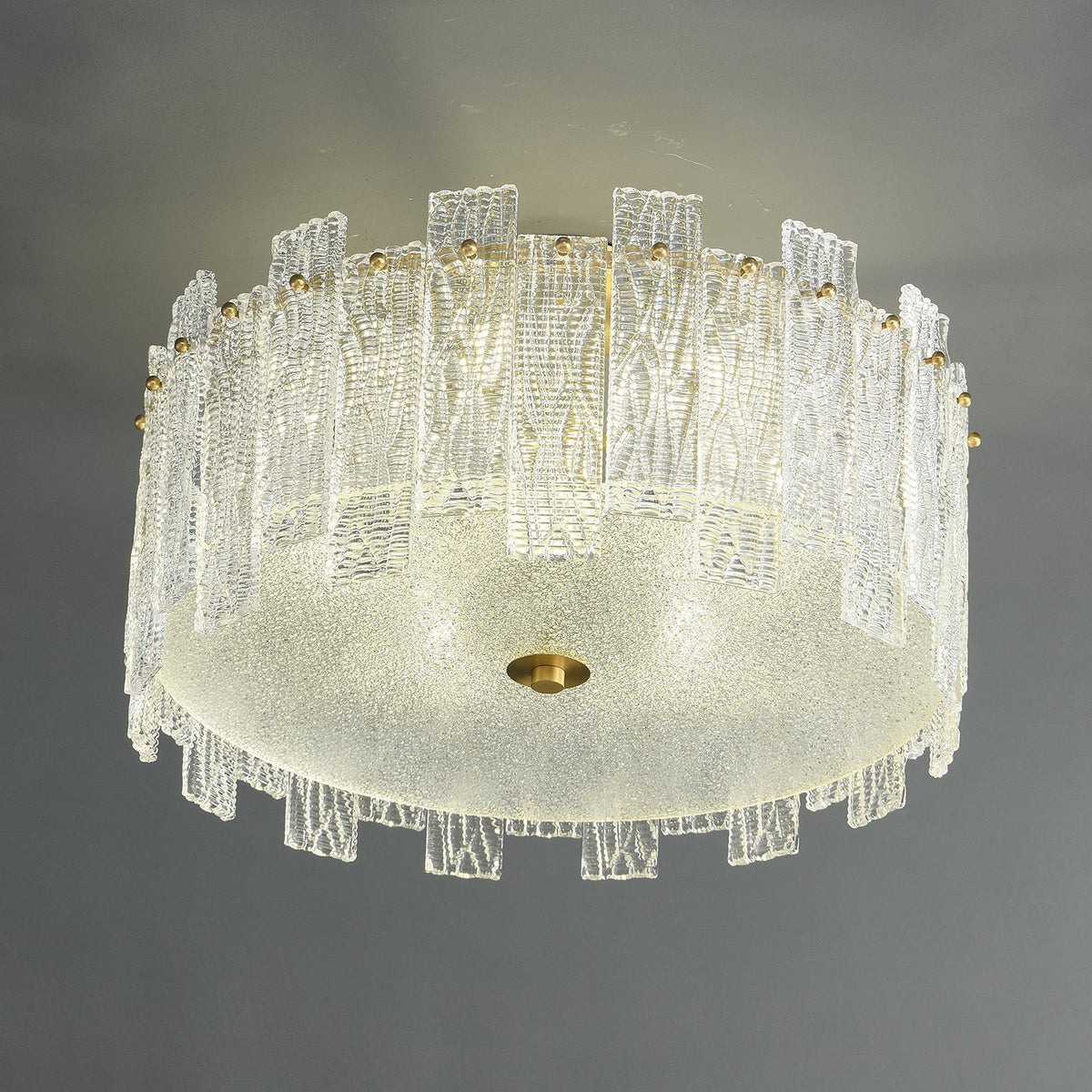 Symiror Postmodern Luxe messing glas plafondlamp