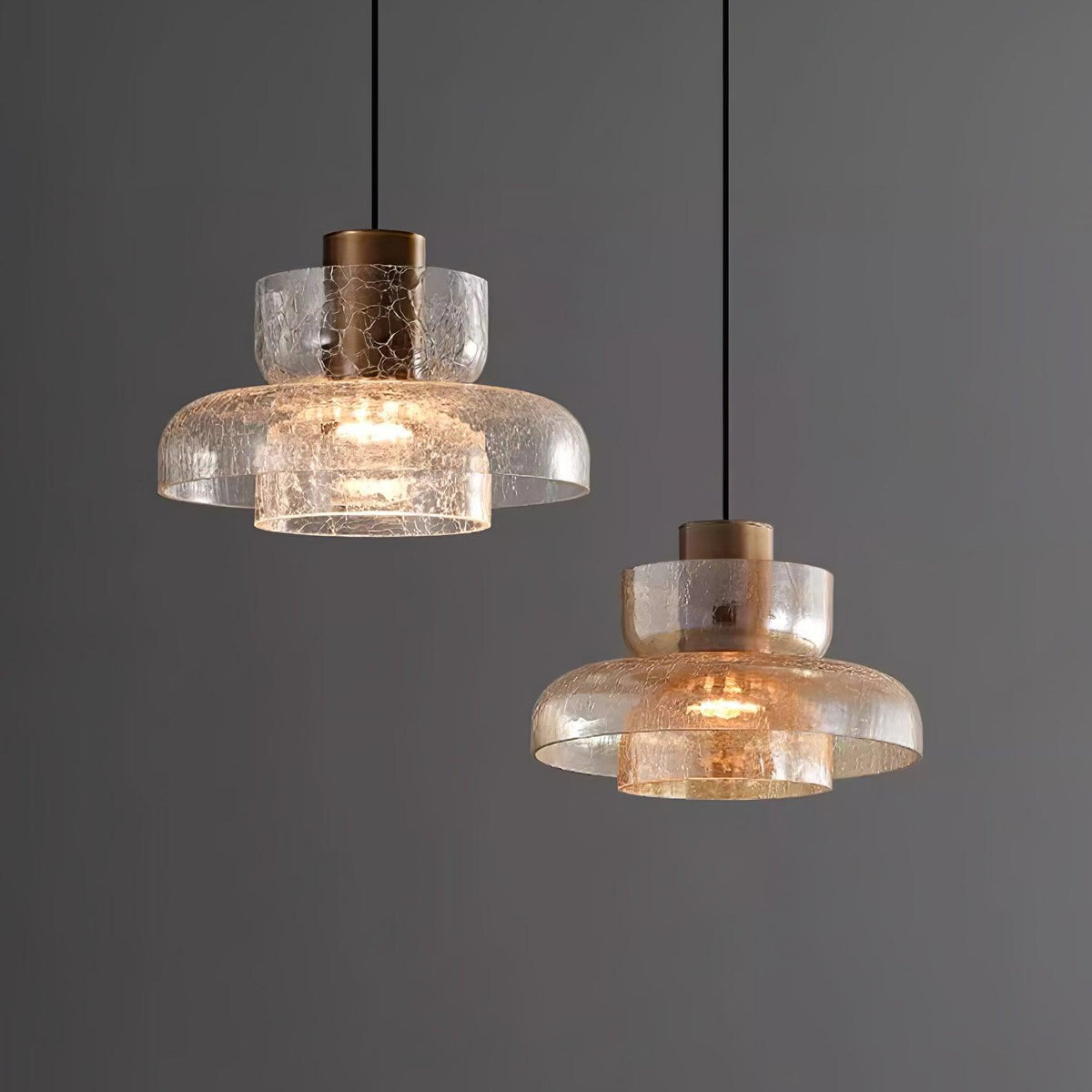Glacier Crackle glas hanglamp