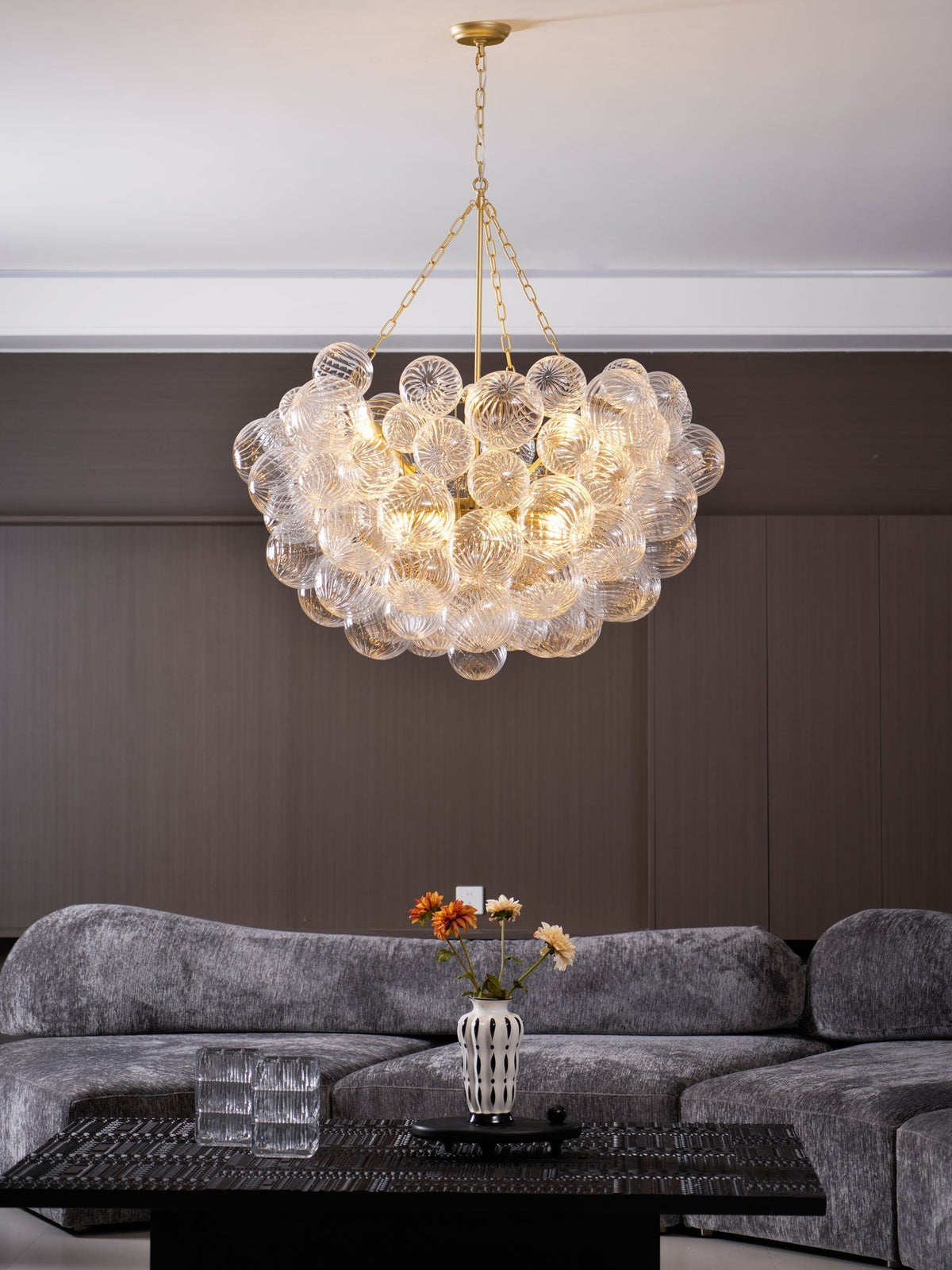 Ben Kroonluchter Glasbal Bubbel Modern