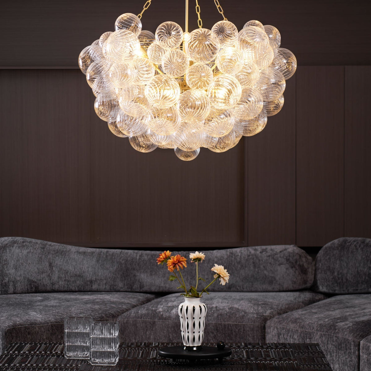Ben Kroonluchter Glasbal Bubbel Modern