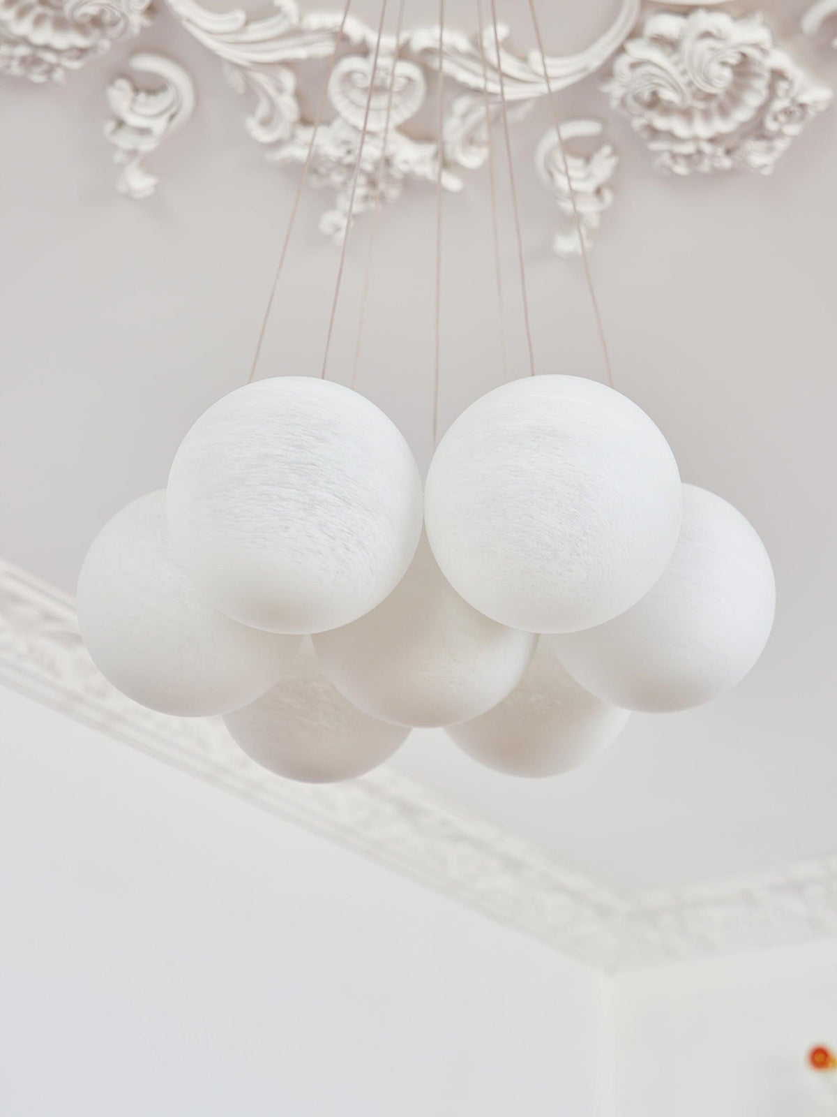 Celalissa Kroonluchter met Glascluster en Matglas