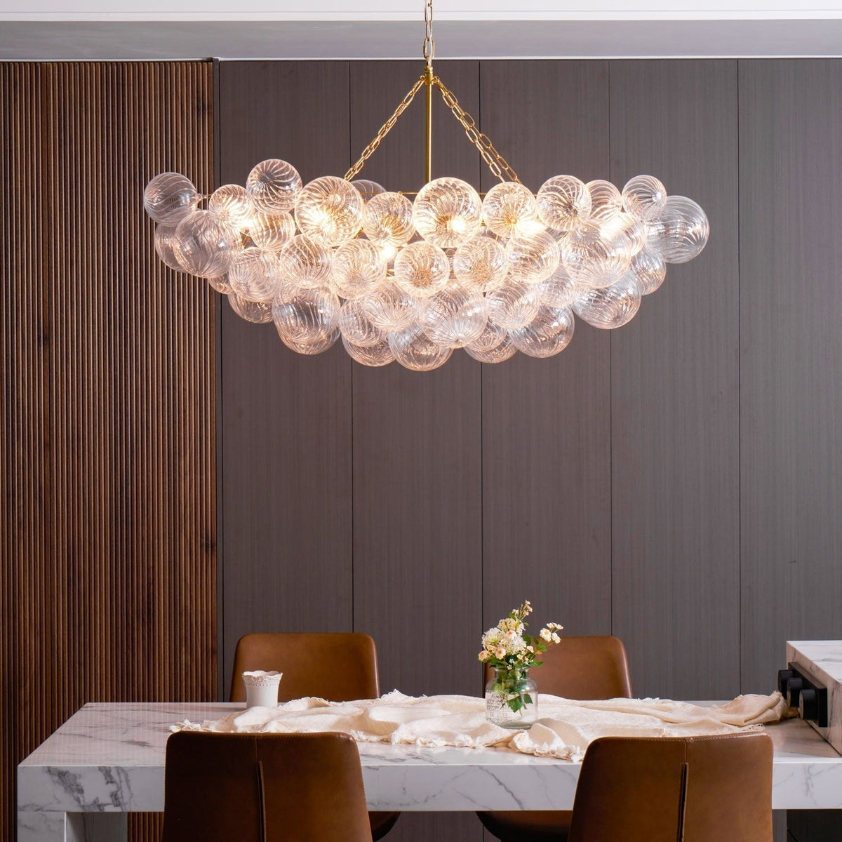 Ben Kroonluchter Glasbal Bubbel Modern