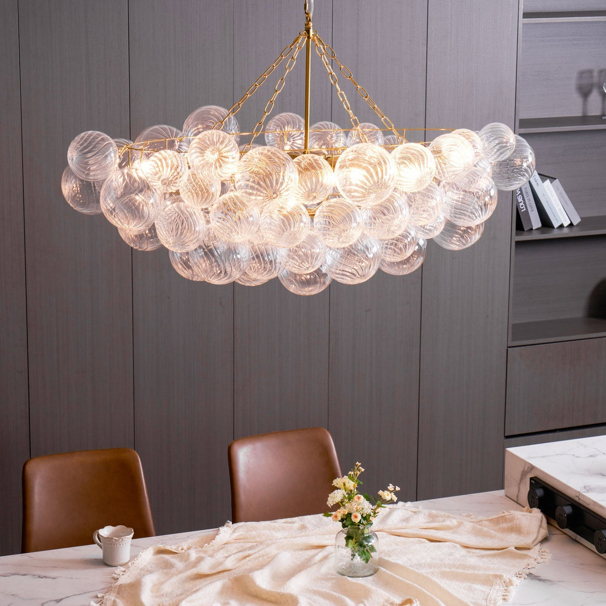 Ben Kroonluchter Glasbal Bubbel Modern