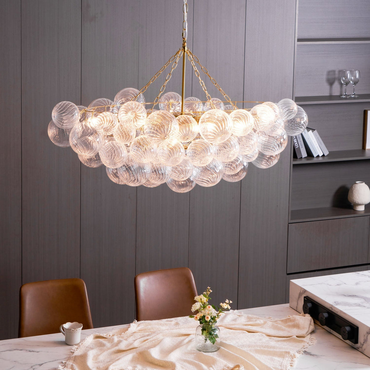 Ben Kroonluchter Glasbal Bubbel Modern