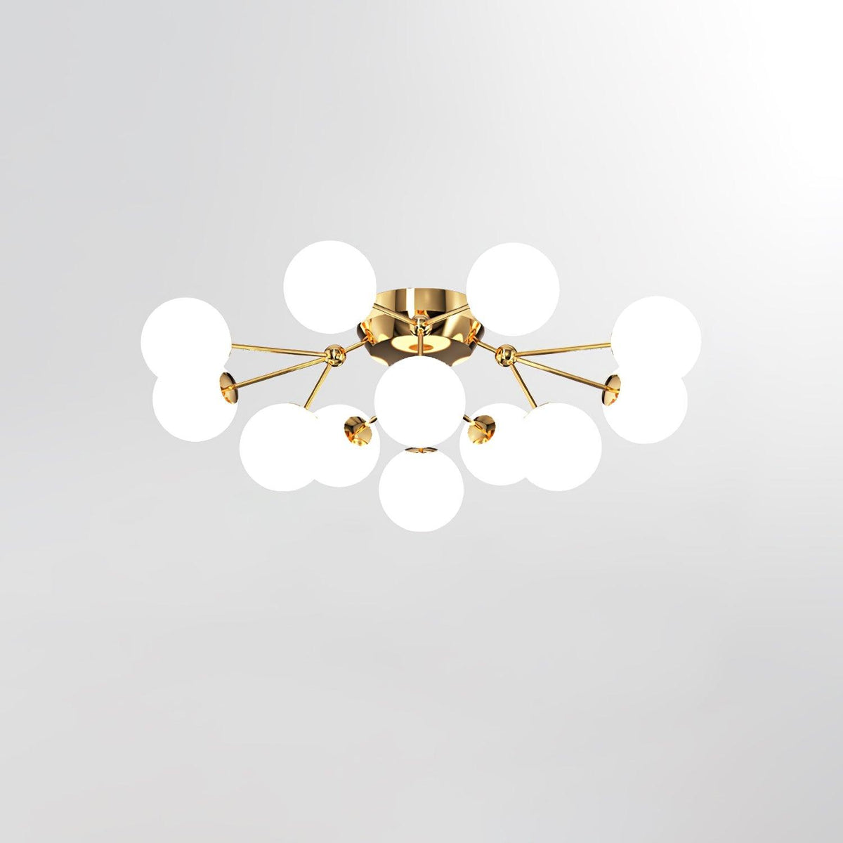 Veloel luxe glazen plafondlamp