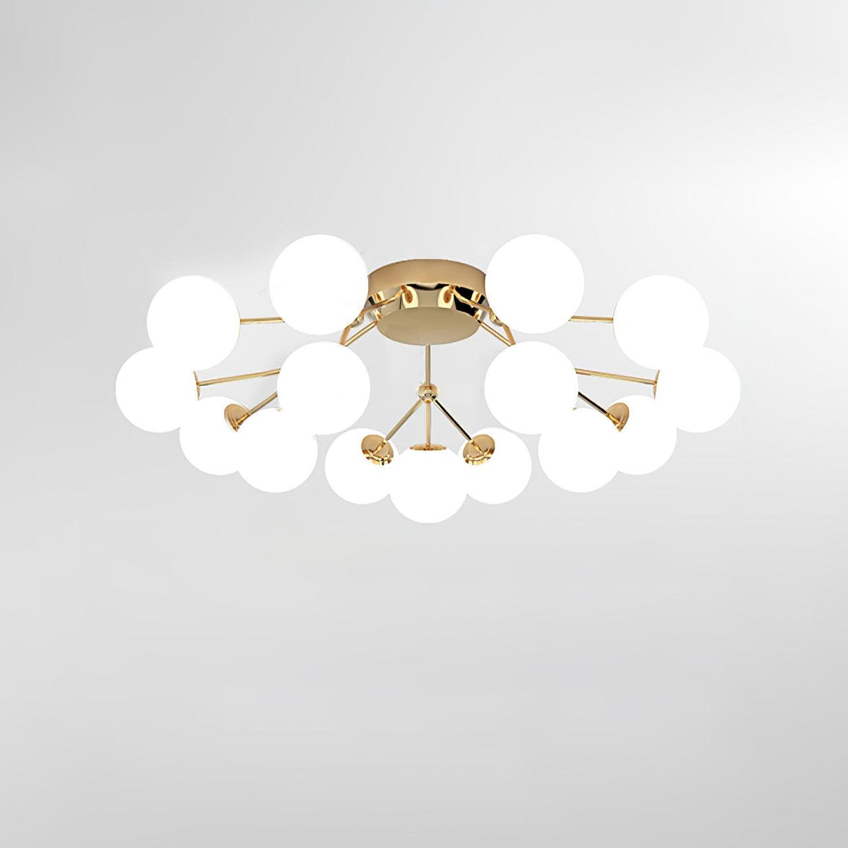 Veloel luxe glazen plafondlamp