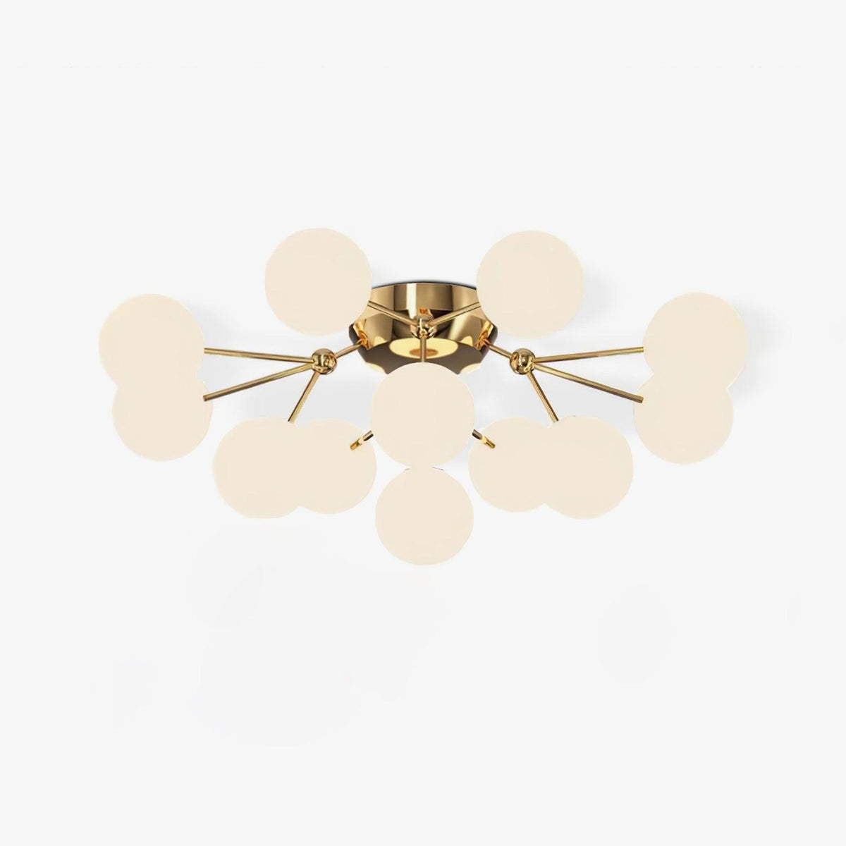 Veloel luxe glazen plafondlamp
