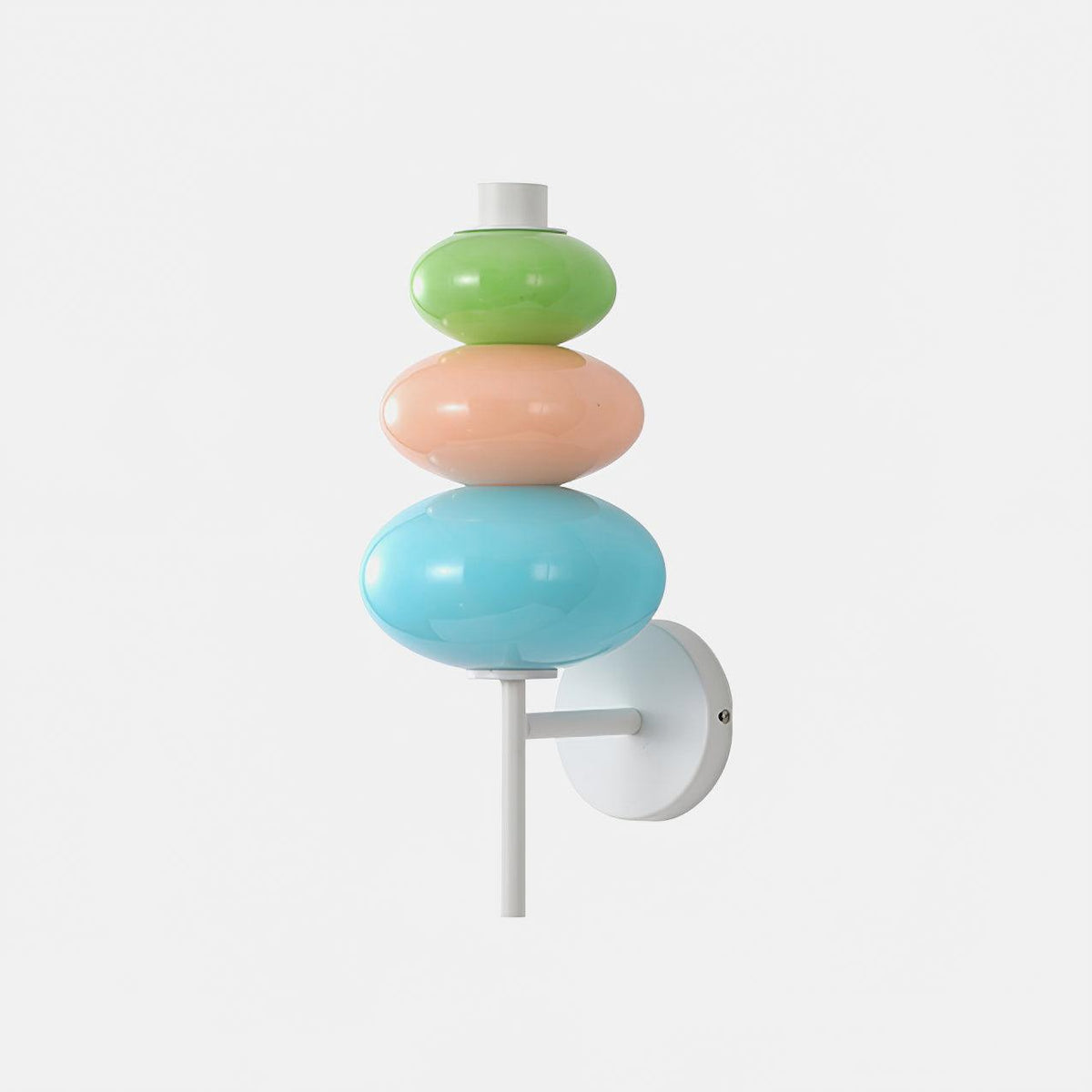 Kiezelvorm modern Glas Wandlamp