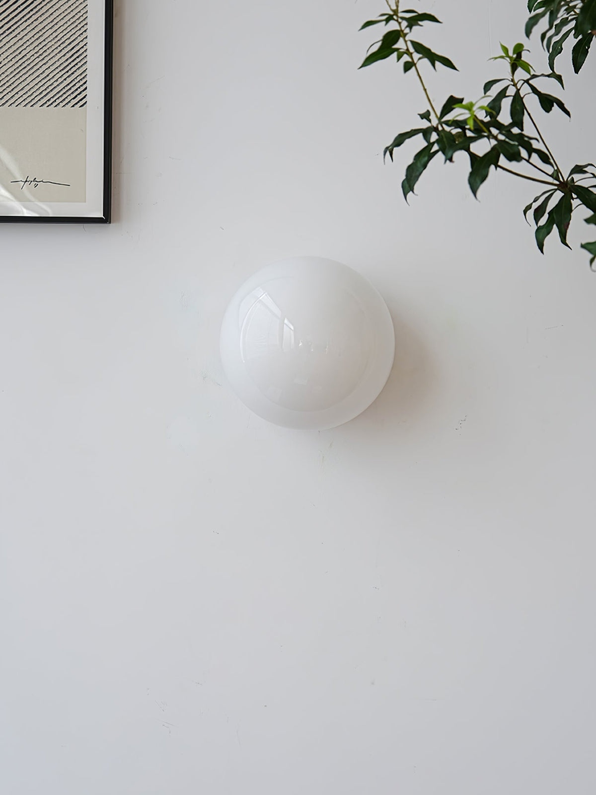Celorira Moderne minimalistische mini-orb wandlamp van glas