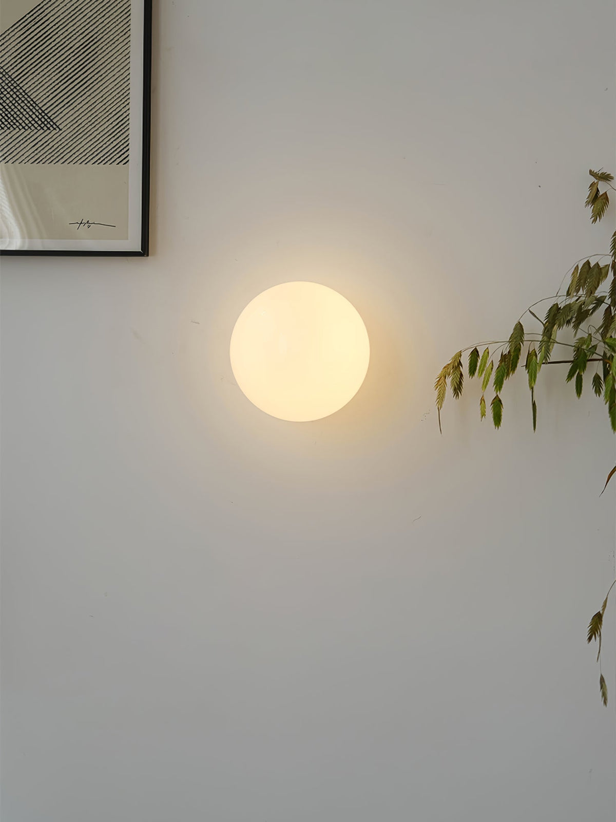 Celorira Moderne minimalistische mini-orb wandlamp van glas