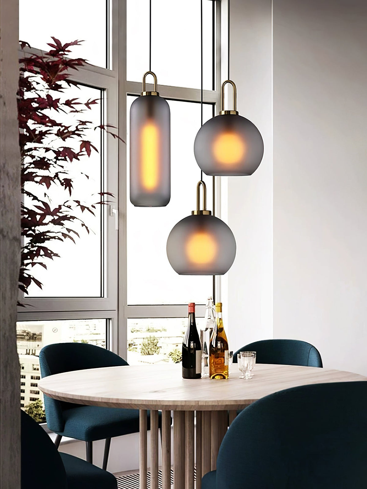 Eirisina hanglamp Pendulum met glazen kap