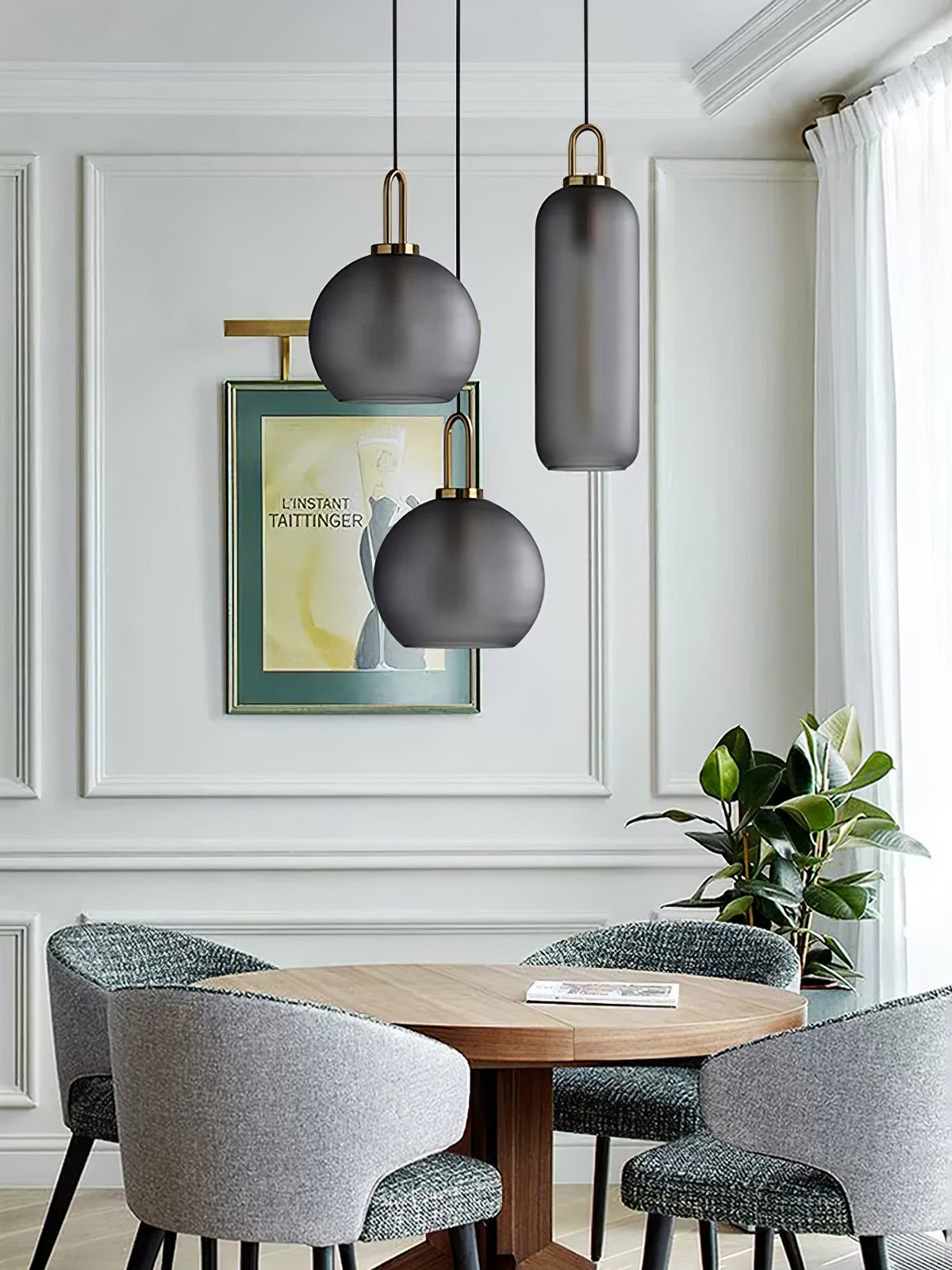Sevelo hanglamp met matglas verstelbare ophanglengte