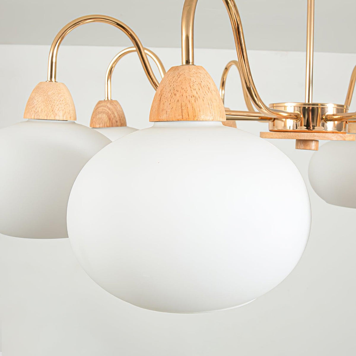 Zevena kroonluchter met glas