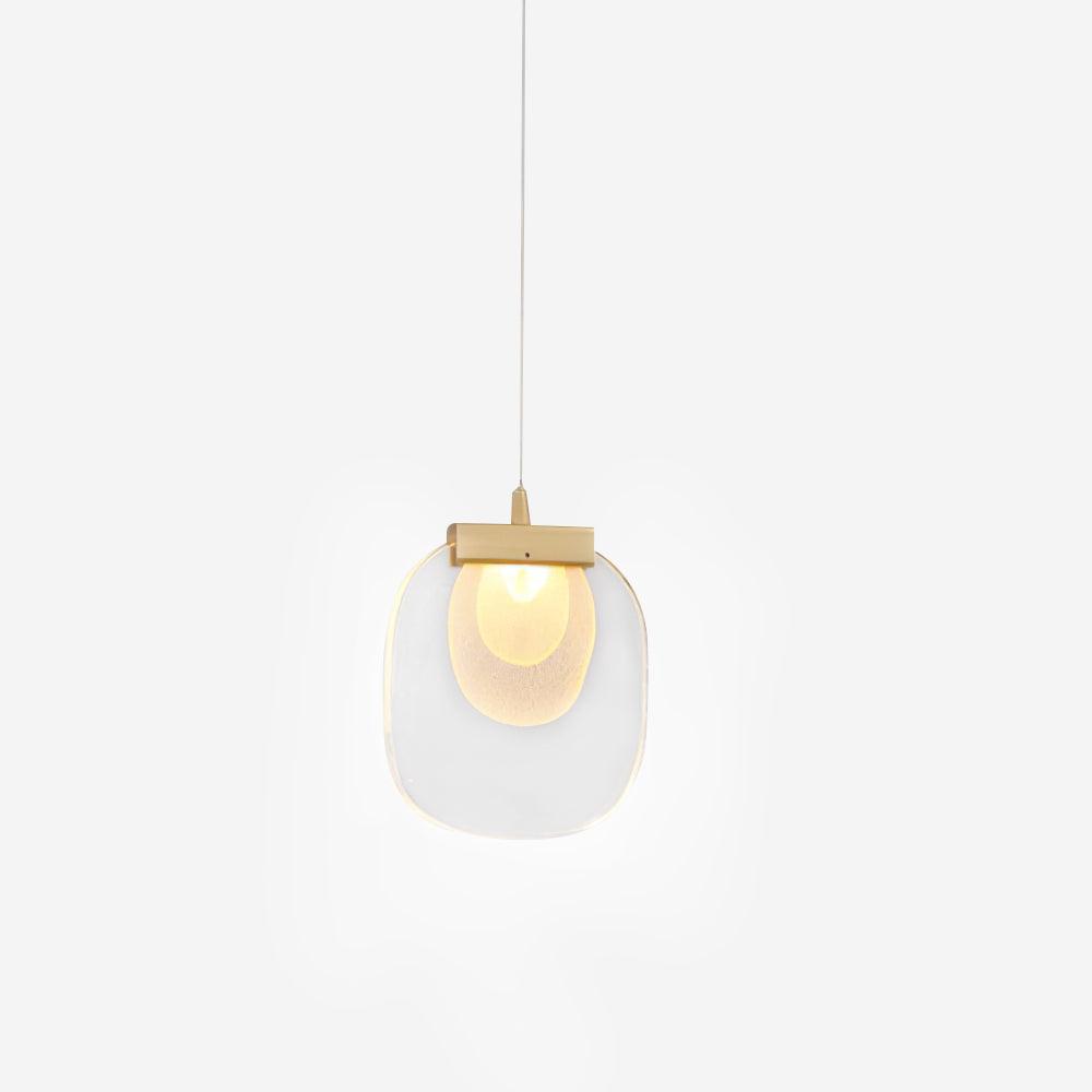 Avesia Minimalistische hanglamp van glas met Trede