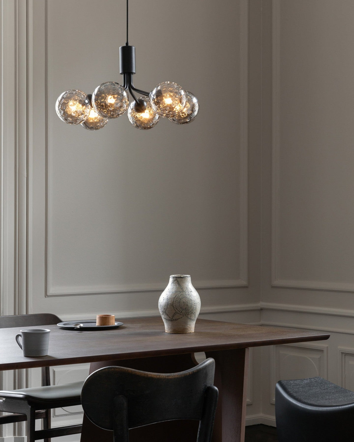 Eirelelle Hanglamp Glas cluster van glazen bollen Messing