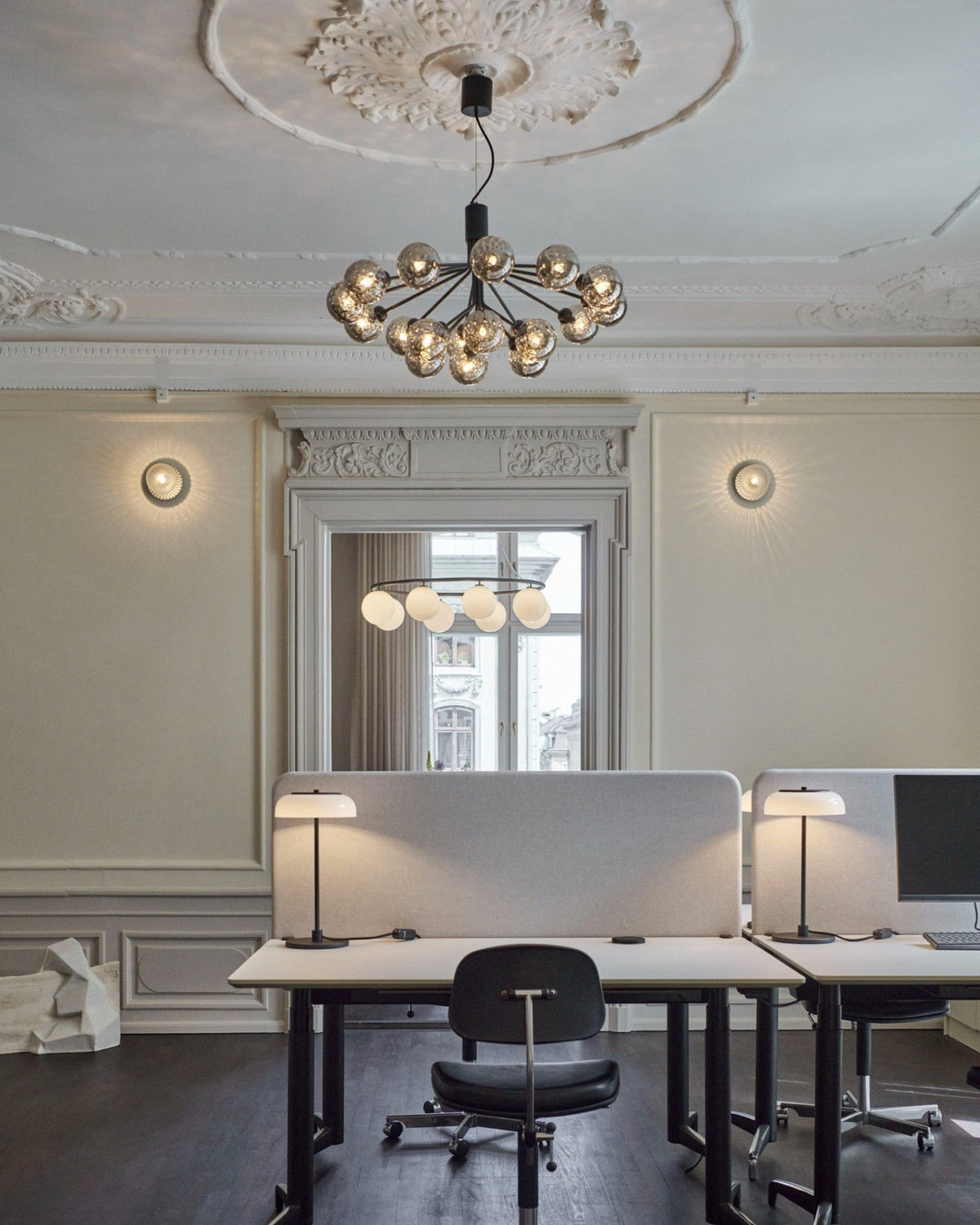 Eirelelle Hanglamp Glas cluster van glazen bollen Messing