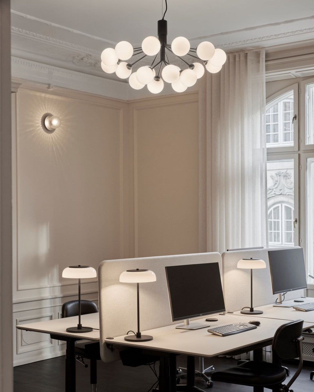 Eirelelle Hanglamp Glas cluster van glazen bollen Messing