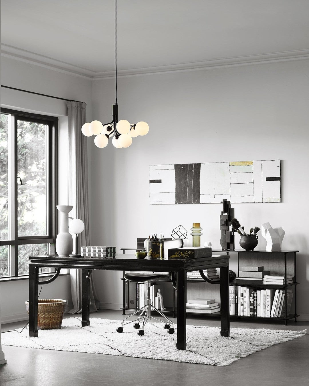 Eirelelle Hanglamp Glas cluster van glazen bollen Messing